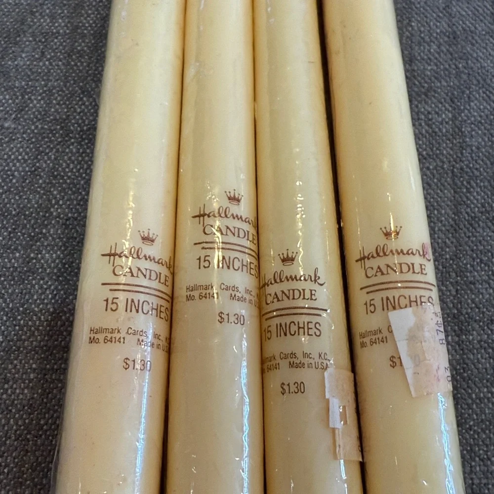 Hallmark Yellow Taper Candles - Set of 4